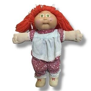 Cabbage Patch Doll Mini Orange Hair Green Eyes 8” with Shoes Socks Clothes Vtg